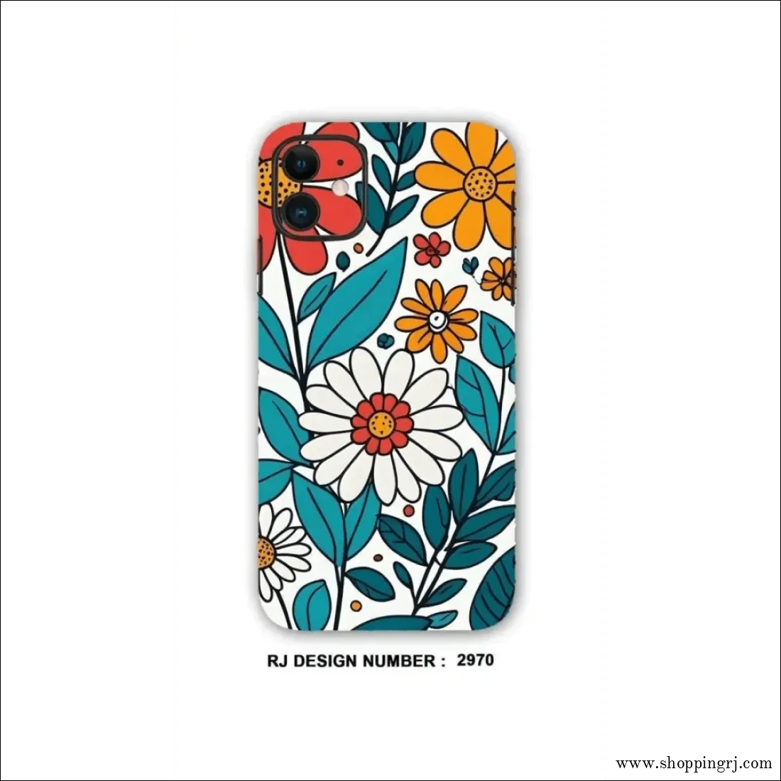 COLLAGE MOBILE SKIN| Flowers Blue