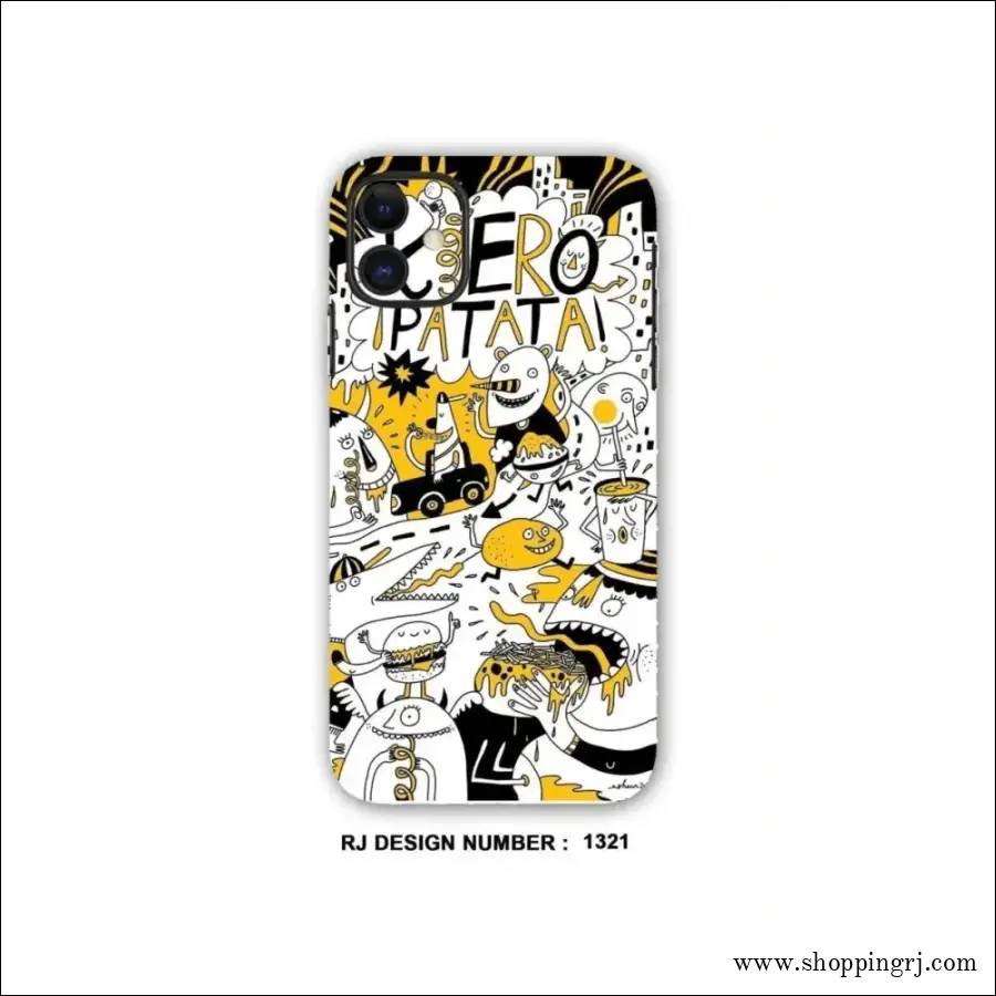 Collage Mobile Skin| Graffiti Yellow - Mobile Skins