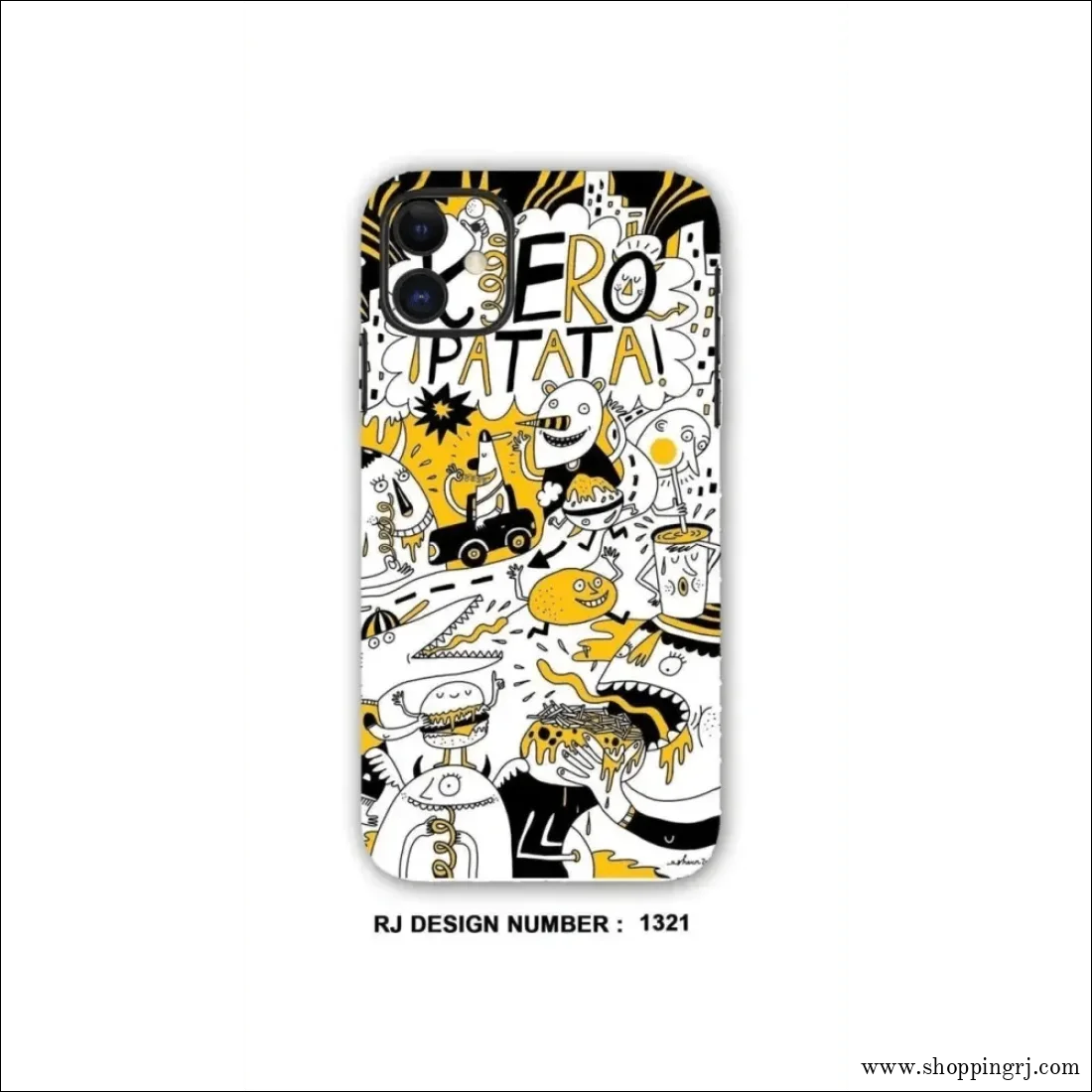 COLLAGE MOBILE SKIN| Graffiti Yellow