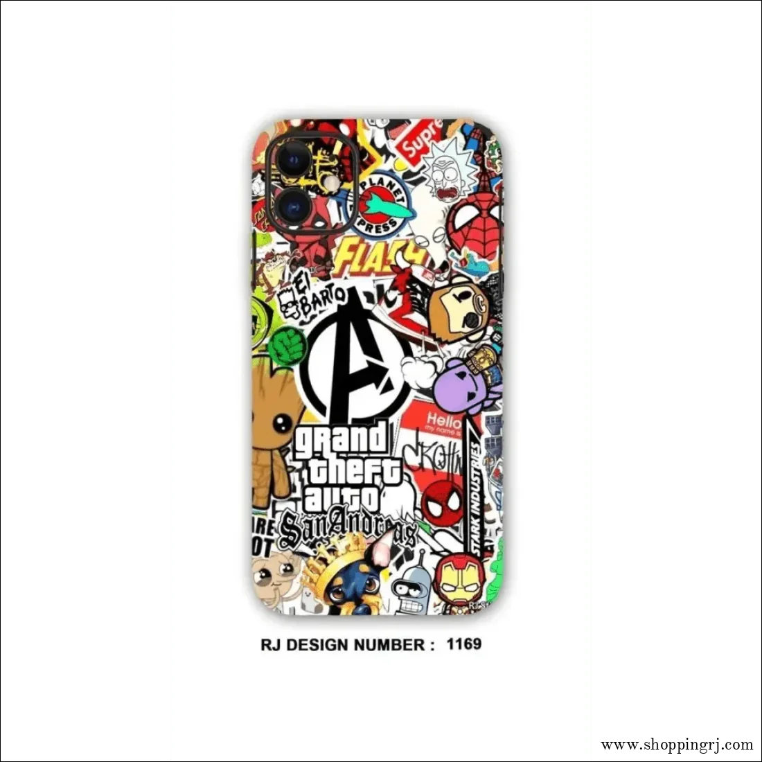 COLLAGE MOBILE SKIN|Grand Auto Theft