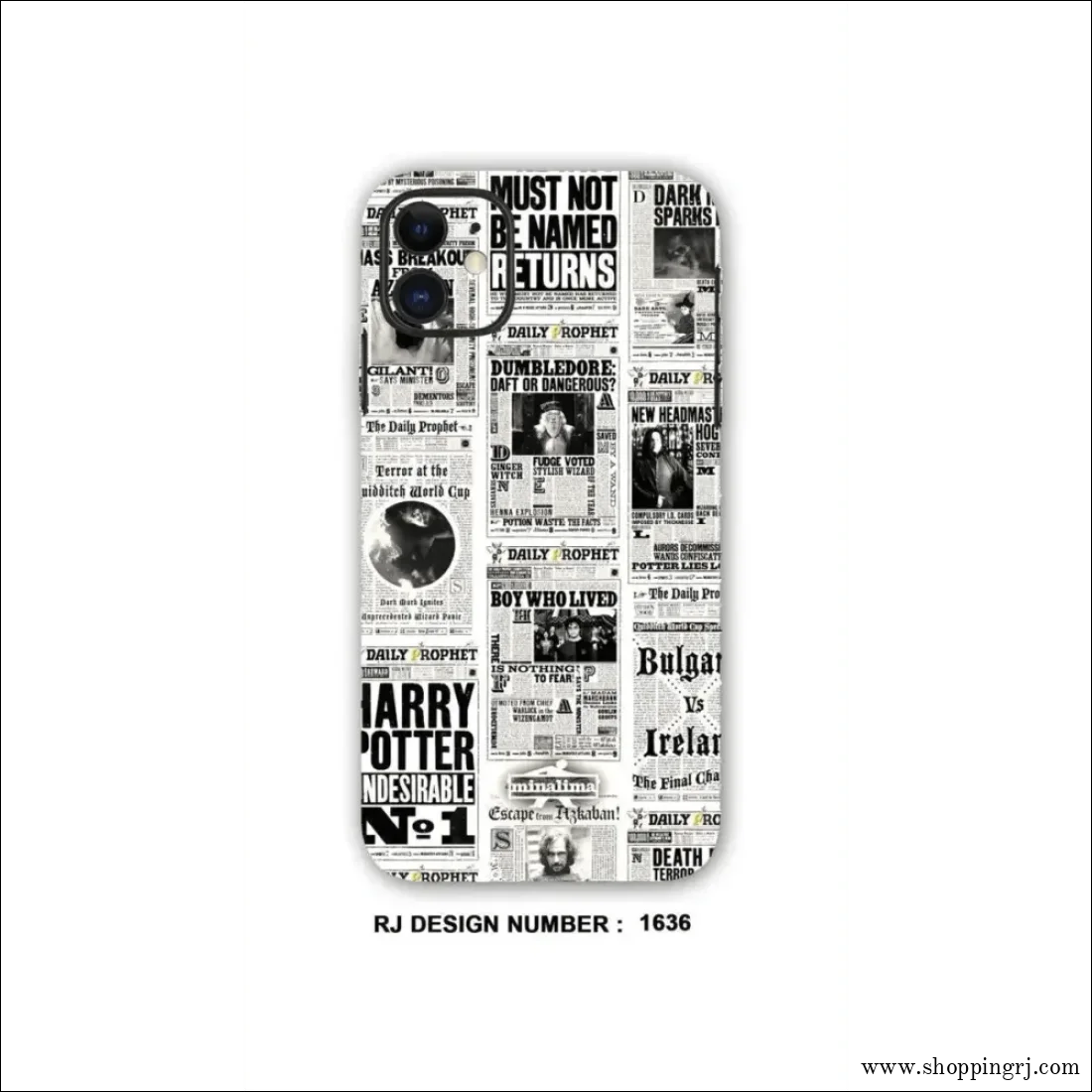 COLLAGE MOBILE SKIN| Harry Potter NEWS PAPER 2