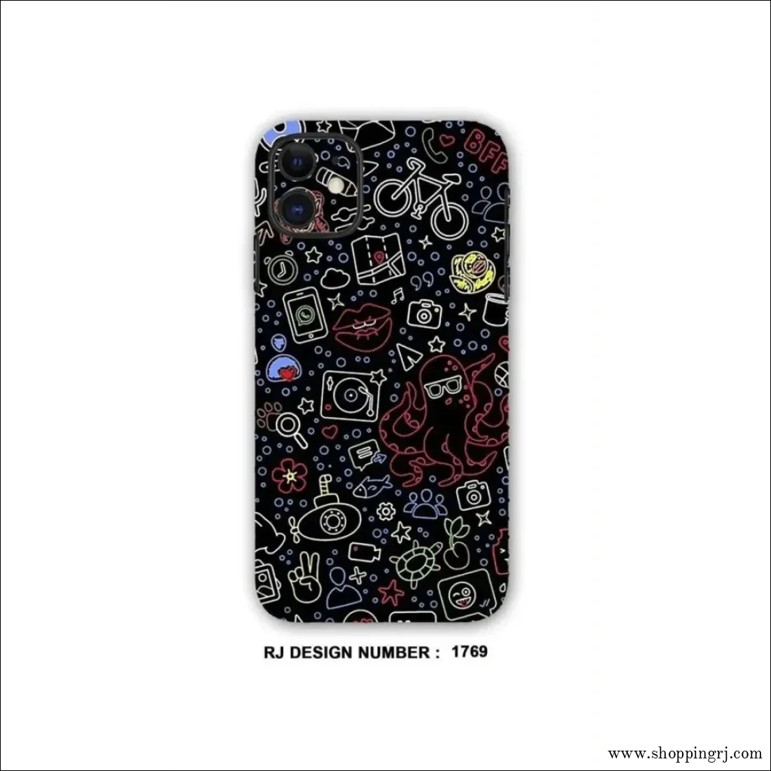 COLLAGE MOBILE SKIN| Lips, Cycle, Camera