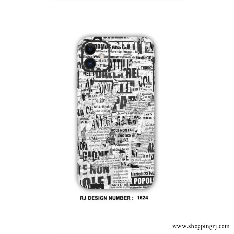 Collage Mobile Skin| News Pepar Graffiti - Mobile Skins