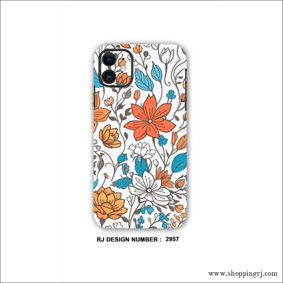 Collage Mobile Skin| Orange Flowers - Mobile Skins