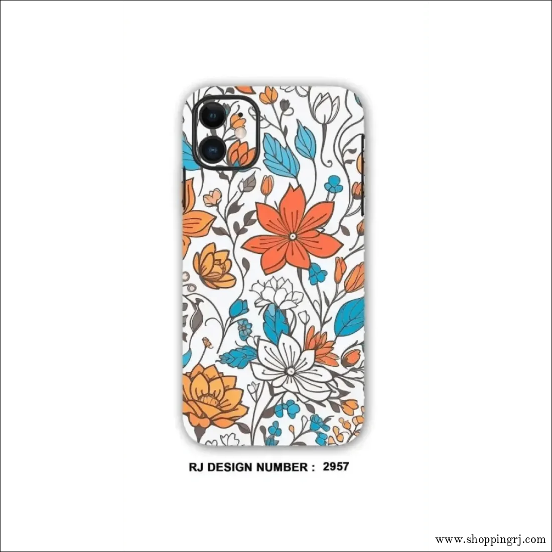 COLLAGE MOBILE SKIN| Orange Flowers