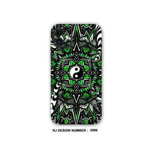 COLLAGE MOBILE SKIN| யின் யாங் அமைதி சின்னம் பச்சை