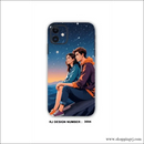 Couple Sitting on the Beach Mobile Skins Rj3004 Anime Mobile Wrapping - Mobile