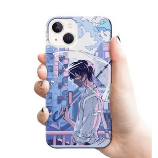 CUTE GIRL WITH UMBRELLA mobile cover RJ1777 Plastic hard case