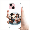 Cute Little Couple Rj 2882 Plastic Hard Cases - Mobile Covers