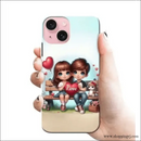 Cute Little Lovecouple Rj 2884 Plastic Hard Cases - Mobile Covers