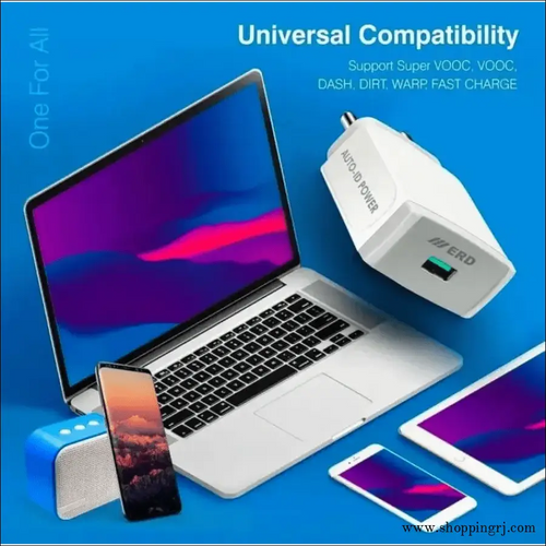 Erd 20 Watts 4 Ampere Wall Charger Adapter - White