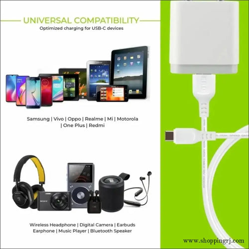 Erd Tc-11 5v/1amp Mobile Charger with Lightning Detachable Cable (white) - Charger