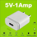 Erd Tc-11 5v/1amp Mobile Charger with Lightning Detachable Cable (white) - Charger
