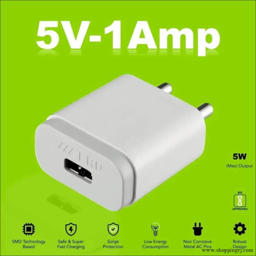 ERD TC - 11 5V/1Amp Mobile Charger with Lightning Detachable Cable (White) - charger - chargerNew arrivalchargers