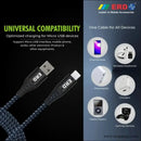 Erd Uc-59 Braided Metal Casing Micro Usb Data Cable (grey-black)