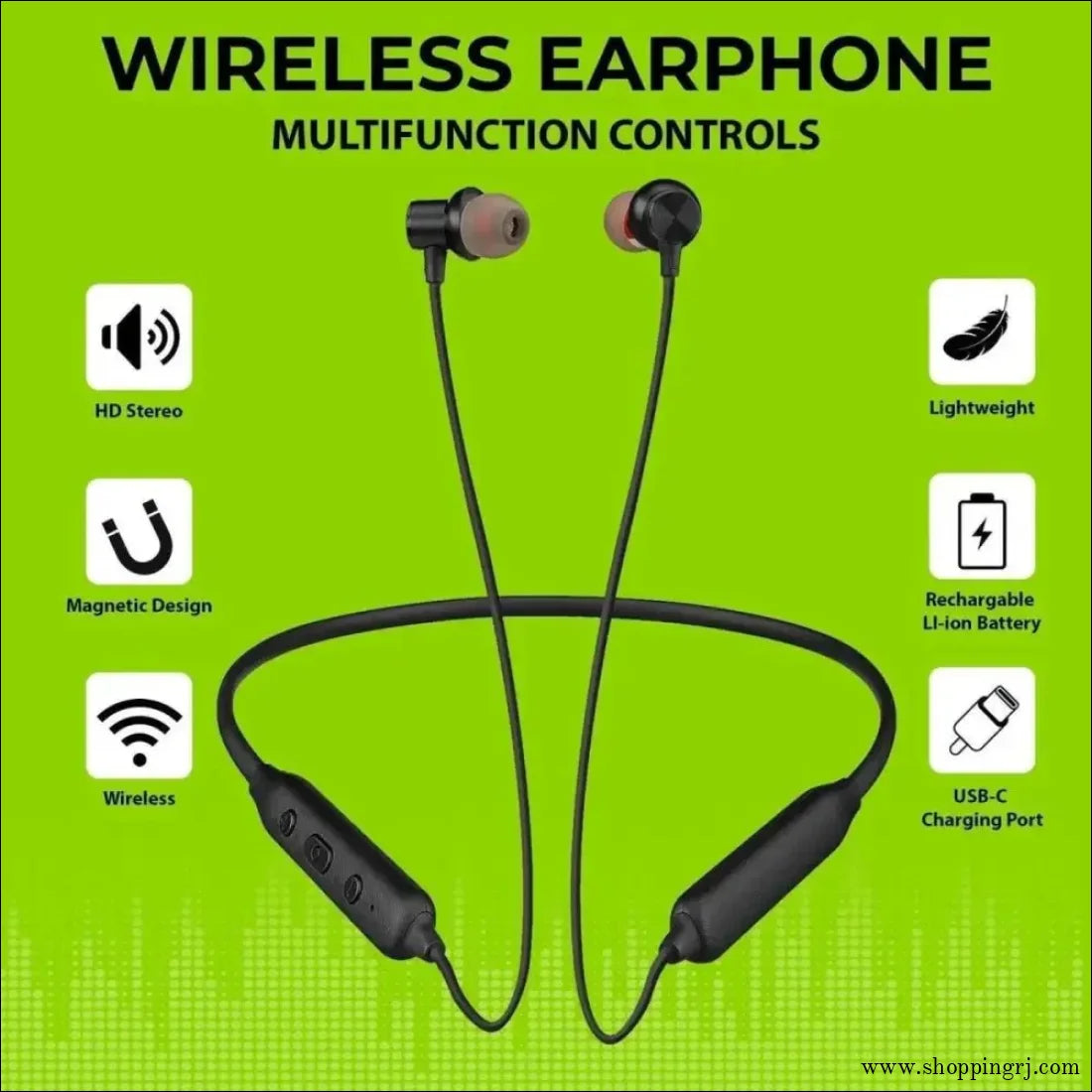 ERD WE - 11 WIRELESS EARPHONE - neckband - neckbandRJ mobiles and accessories ThoothukudiNew arrival