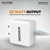 Gizmore 30w Turbo Power Adaptor GIZ PA630 - charger - chargerNew arrivalchargers