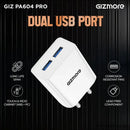 GIZMORE PA604M PRO 5V/2.4A Fast Charging Adapter