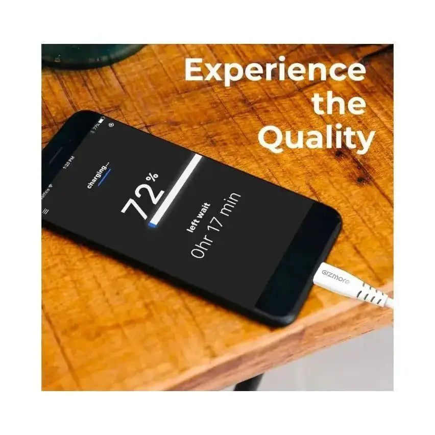 GIZMORE WC106 3.0A 1mt Type C With Fast Charge & Sync Function With High - Speed Data Transfer - Cable - cablegizmore brandcharging cable