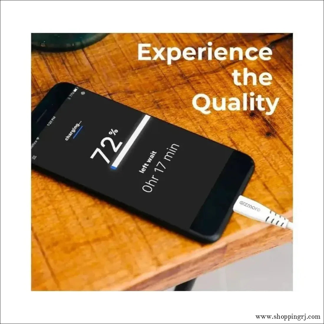 GIZMORE WC106 3.0A 1mt Type C With Fast Charge & Sync Function With High - Speed Data Transfer - Cable - cablegizmore brandcharging cable