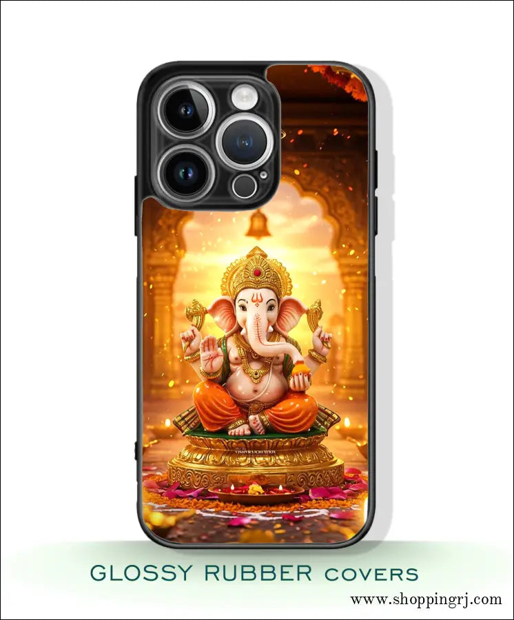 God GANESH mobile covers glossy Rubber RJ3440