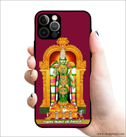 God Menakshi amman glossy Rubber case 3114 - Mobile covers