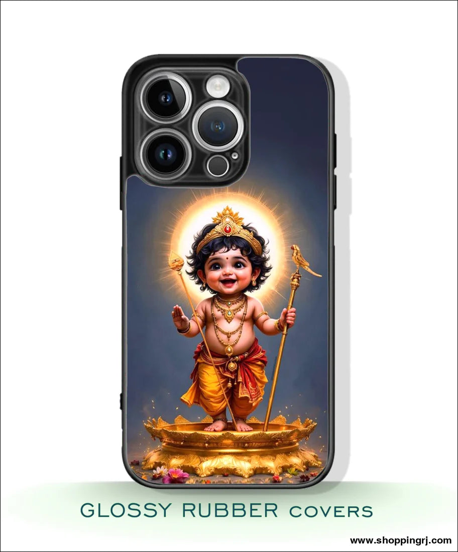 God Murugan Glossy Rubber mobile Covers RJ3388