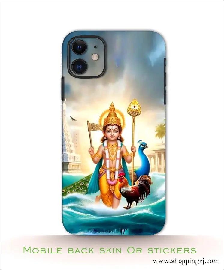 GOD MURUGAN mobile back skins or Mobile stickers RJ2714