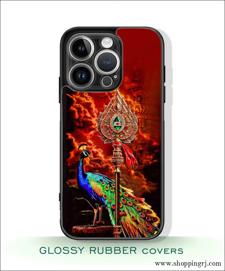 God Murugan vel Glossy Rubber mobile Covers RJ3514