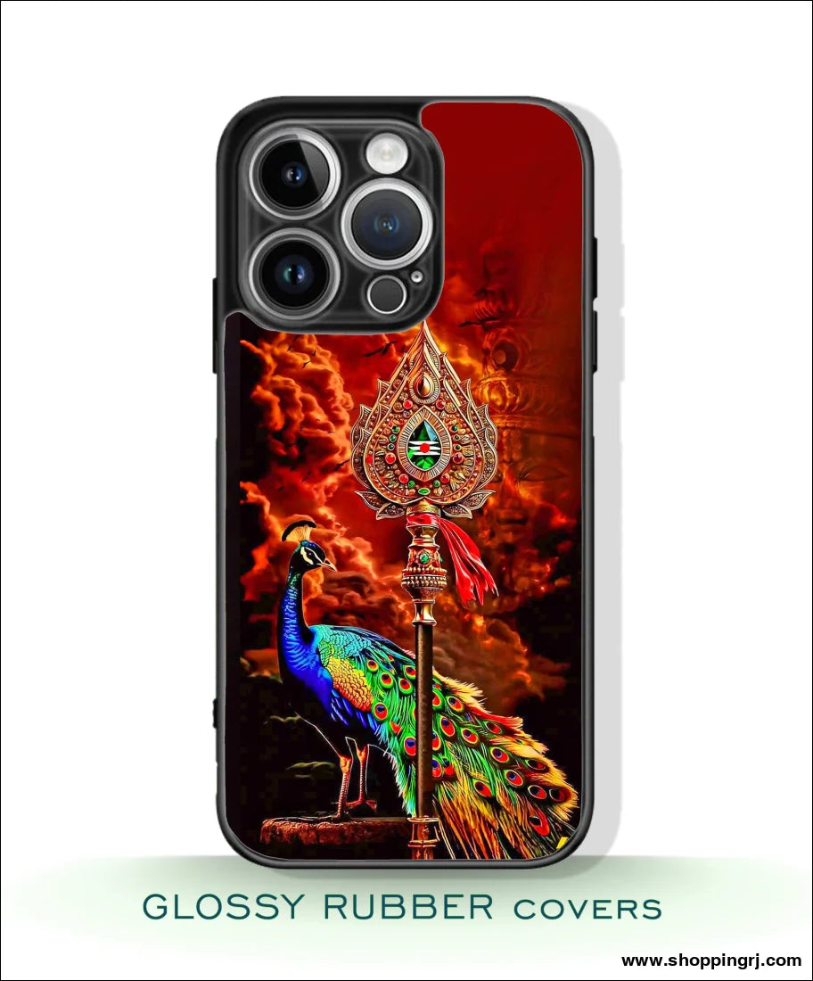 God Murugan vel Glossy Rubber mobile Covers RJ3514