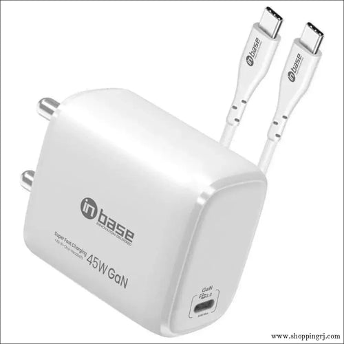 in Base Ether P451 45 W Fast Charger (Type C to Type C Cable, - 45watts chargerinbase brandchargers