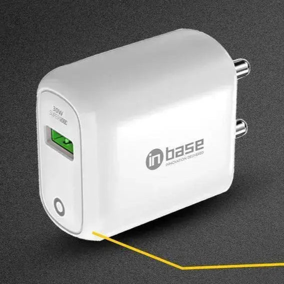 in base Ether SV301 30W SuperVOOC Charger (Adapter Only, White) - 30winbase brandchargers
