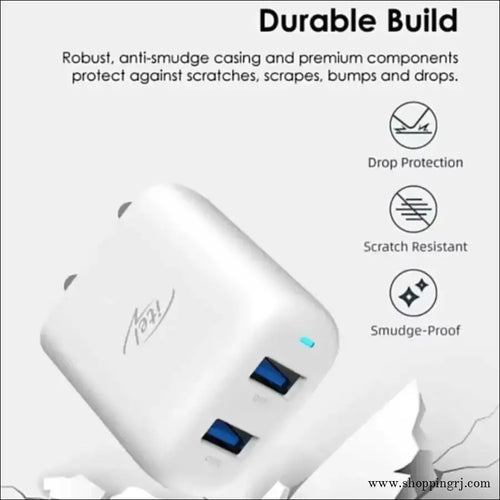 Itel 2.4 Amp Fast Charger with 6 Month Guarantee - Charger