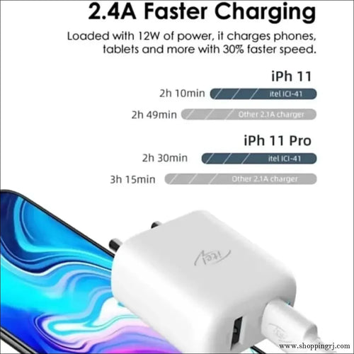 Itel 2.4 Amp Fast Charger With 6 Month guarantee - charger - chargerNew arrivalchargers