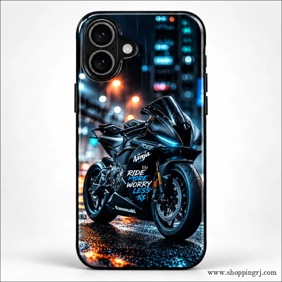 Kawasaki Ninja Midnight Street Racer Glossy Mobile Case RJ-MOTOR 009