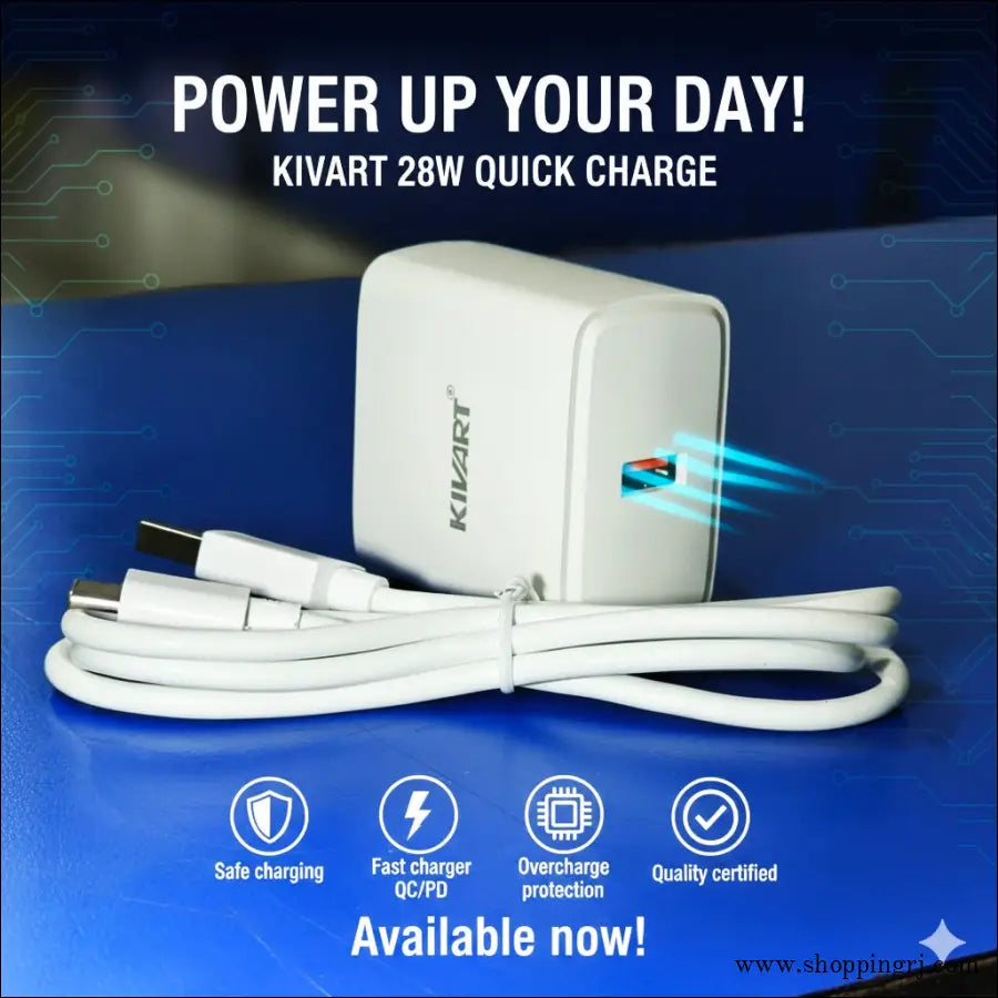 Kivart 28W Charger for Fast Mobile Charging