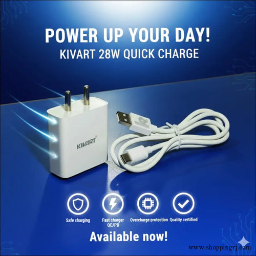 Kivart 28w Charger for Fast Mobile Charging - Charger