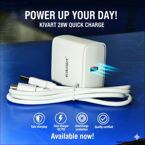 Kivart 28W Charger for Fast Mobile Charging - charger