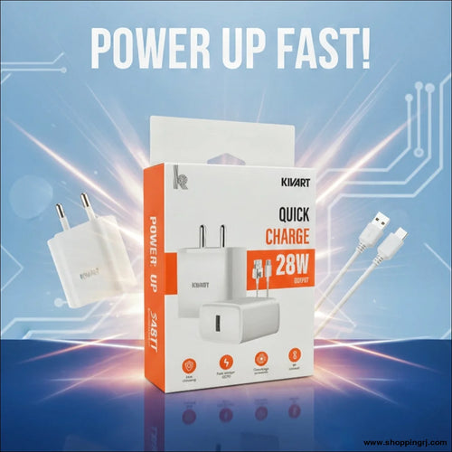 Kivart 28W Charger for Fast Mobile Charging - charger