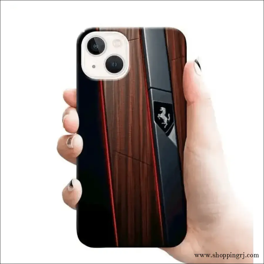 Leather Design Mobile Cover Rj 2558 Plastic Case - Mobile Covers
