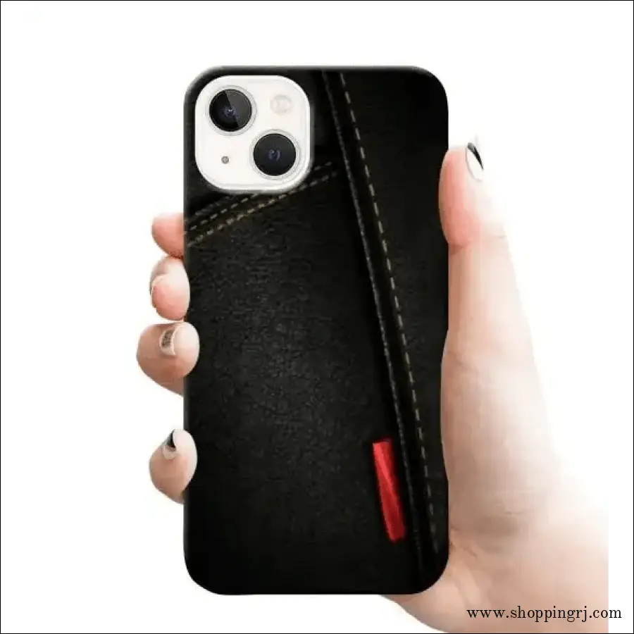 Leather Design Mobile Cover Rj 2565 Plastic Case - Mobile Covers