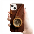 Leather Design Mobile Cover Rj 2567 Plastic Case - Mobile Covers