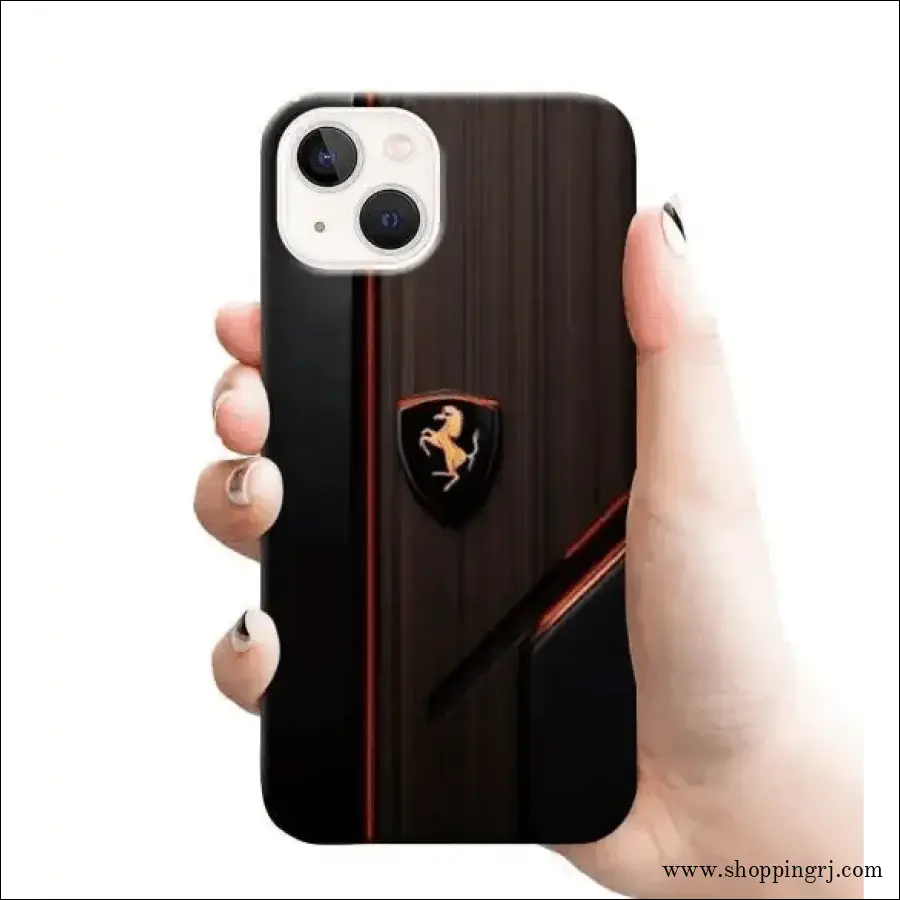 Leather Design Mobile Cover Rj 2568 Plastic Case - Mobile Covers