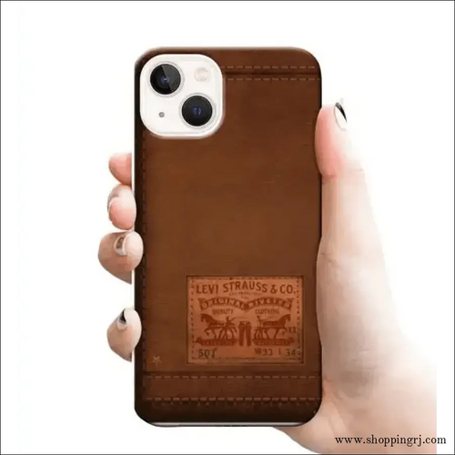 Leather Design Mobile Cover Rj 2576 Plastic Case - Mobile Covers