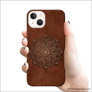 Leather Design Mobile Cover Rj 2581 Plastic Case - Mobile Covers