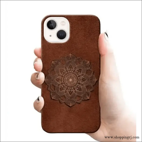 Leather Design Mobile Cover Rj 2581 Plastic Case - Mobile Covers