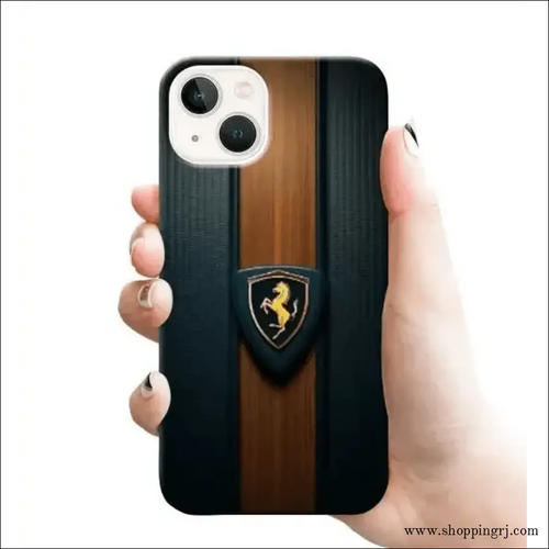 Leather Design Mobile Cover Rj 2582 Plastic Case - Mobile Covers