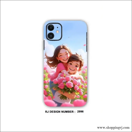 Lovely Couple Hug in Garden Mobile Skins Rj2996 Anime Mobile Wrapping - Mobile