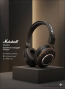 Marshall Willan 3 Bluetooth Headphone- 100 Hour Backup-clear Hd Sound- Full Touch Control - Premium - Bluetooth