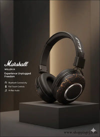 Marshall Willan 3 Bluetooth Headphone- 100 Hour Backup-clear Hd Sound- Full Touch Control - Premium